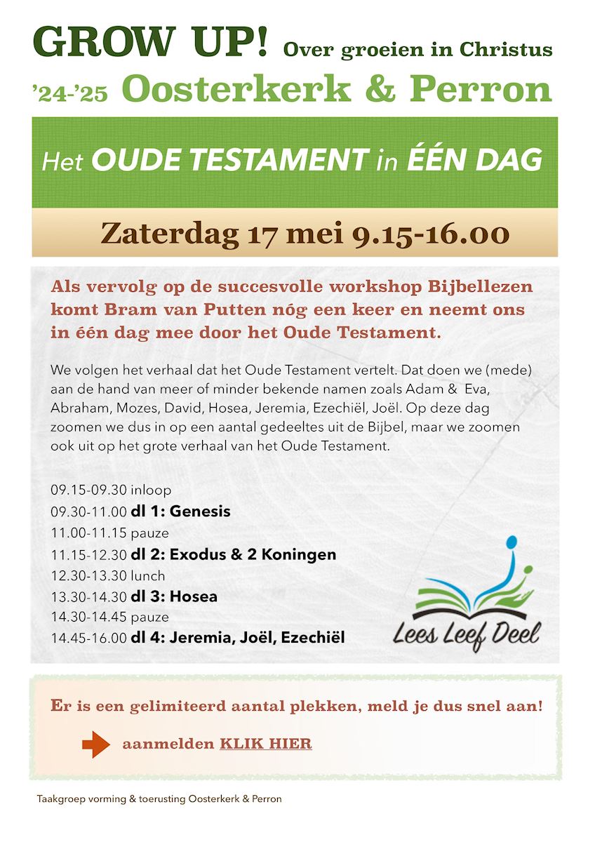 Flyer Oude Testament in een dag